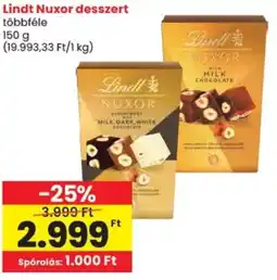 Spar Lindt Nuxor desszert ajánlat
