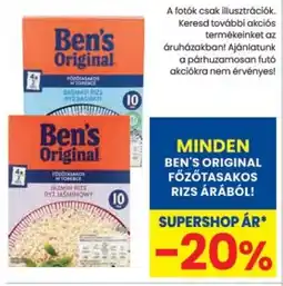 Spar Ben's Original főzőtasakos rizs ajánlat