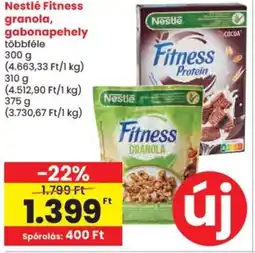 Spar Nestlé Fitness granola, gabonapehely ajánlat