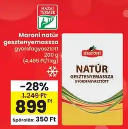 Spar Maroni natúr gesztenyemassza ajánlat