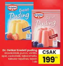 Spar Dr. Oetker Eredeti puding ajánlat