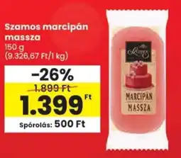 Spar Szamos marcipán massza ajánlat
