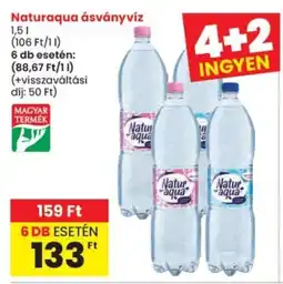 Spar Naturaqua ásványvíz ajánlat