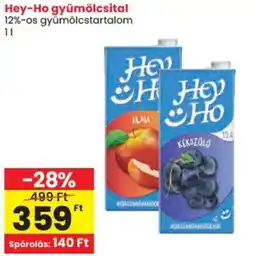 Spar Hey-Ho gyümölcsital 12% ajánlat