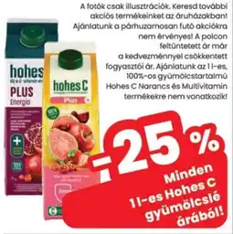 Spar Hohes C gyümölcslé ajánlat