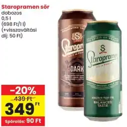 Spar Staropramen sör ajánlat