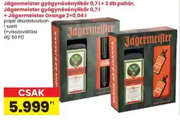 Spar Jägermeister gyógynövénylikőr ajánlat
