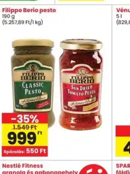 Interspar Filippo Berio pesto ajánlat