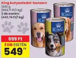 Spar King kutyaeledel-konzerv ajánlat