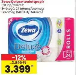 Spar Zewa Deluxe toalettpapír ajánlat