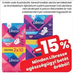 Spar Minden Libresse egészségügyi betét ajánlat