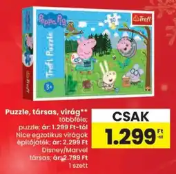 Spar Puzzle, társas, virág ajánlat