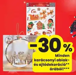 Spar Karácsonyi ablak- és ajtódekoráció ajánlat