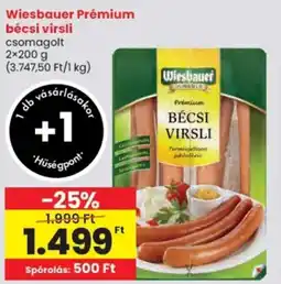 Spar Wiesbauer Prémium bécsi virsli ajánlat