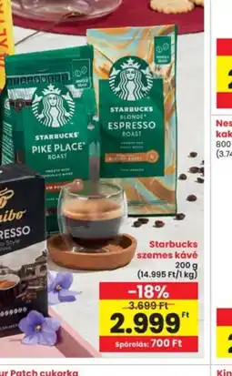 Interspar Starbucks szemes kávé ajánlat