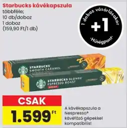 Spar Starbucks kávékapszula ajánlat