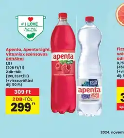Interspar Apenta, Apenta Light, Vitamixx szénsavas üdítőital ajánlat