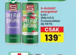 Interspar S-BUDGET energiaital ajánlat