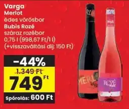 Spar Varga Merlot ajánlat