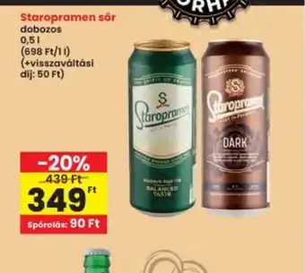 Interspar Staropramen sör ajánlat