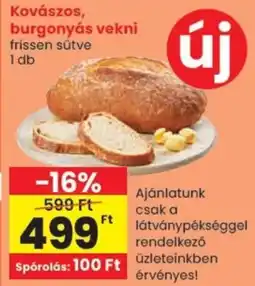 Spar Kovászos, burgonyás vekni ajánlat