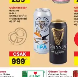 Interspar Guinness sör ajánlat