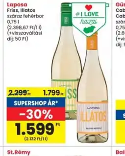 Interspar Laposa Friss, Illatos száraz fehérbor ajánlat