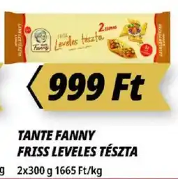 Príma Tante fanny friss leveles tészta ajánlat