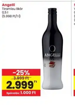 Interspar Angelli Tiramisu likőr ajánlat