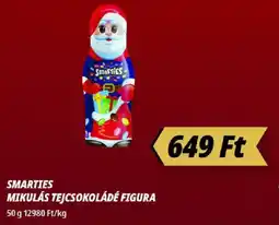 Príma Smarties mikulás tejcsokoládé figura ajánlat