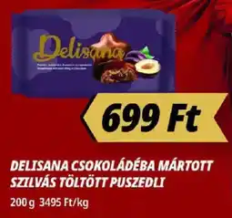 Príma Delisana csokoládéba mártott szilvás töltött puszedli ajánlat