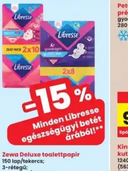 Interspar Libresse egészségügyi betét ajánlat