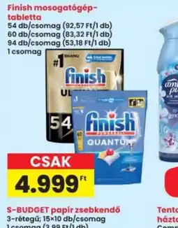 Interspar Finish mosogatgép-tabletta ajánlat