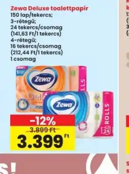 Interspar Zewa Deluxe toalettpapír ajánlat