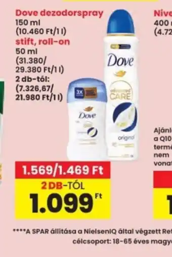 Interspar Dove dezodorspray ajánlat