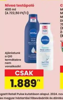 Interspar Nivea testápol ajánlat