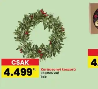 Interspar Karácsonyi koszorú ajánlat