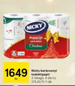 Tesco Nicky karácsonyi toalettpapír ajánlat