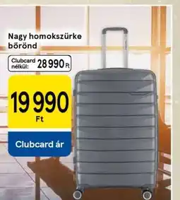 Tesco Nagy homokszürke bőrönd ajánlat