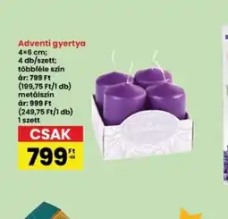 Interspar Adventi gyertya ajánlat