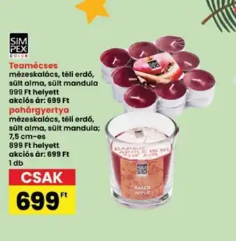 Interspar SIMPEX COLOR Pohárgyertya ajánlat
