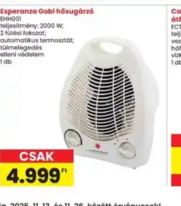 Interspar Esperanza Gobi hősugárz ajánlat