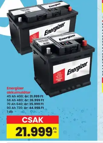 Energizer akkumulátor