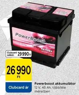Tesco Powerboost akkumulátor ajánlat