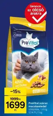 Tesco PREVITAL Száraz macskaeledel ajánlat