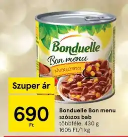 Tesco Bonduelle Bon menu szószos bab ajánlat
