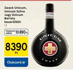 Tesco Zwack Unicum, Unicum Szilva vagy Unicum Barista keserűlikőr ajánlat