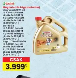 Interspar Castrol Magnatec motorolaj ajánlat