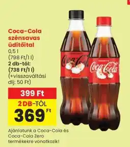 Spar Coca-Cola szénsavas üdítőital ajánlat