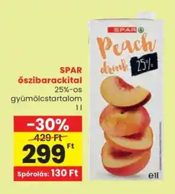 Spar SPAR őszibarackital ajánlat
